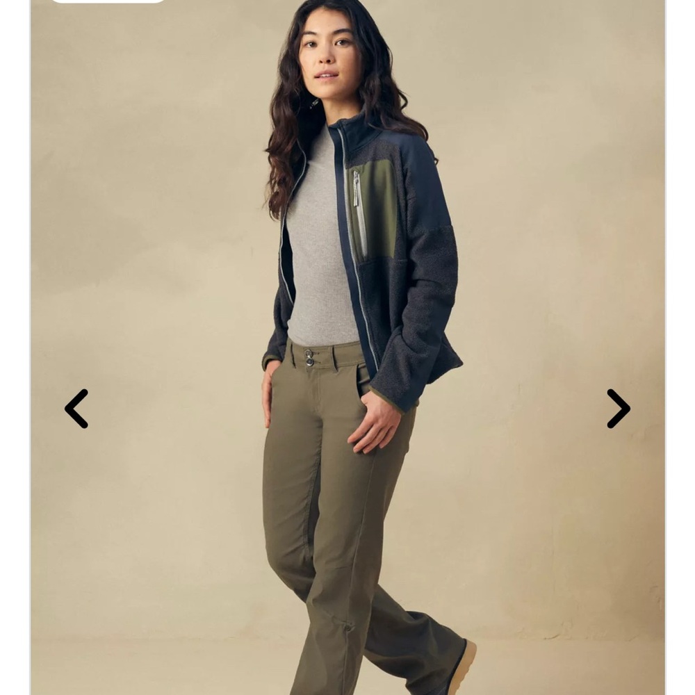 Prana Olive Cargo Pants with Articulated Knees